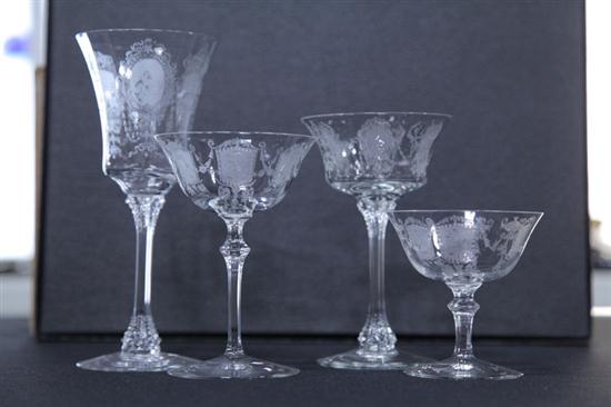 Appraisal: GROUP OF HEISEY RENAISSANCE STEMWARE Ohio th century Approximately sixty