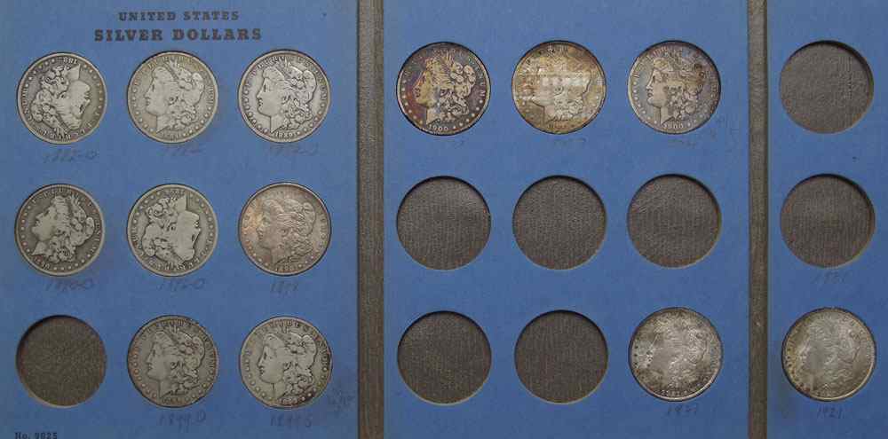 Appraisal: US MORGAN SILVER DOLLARS To include -O -O -O -O