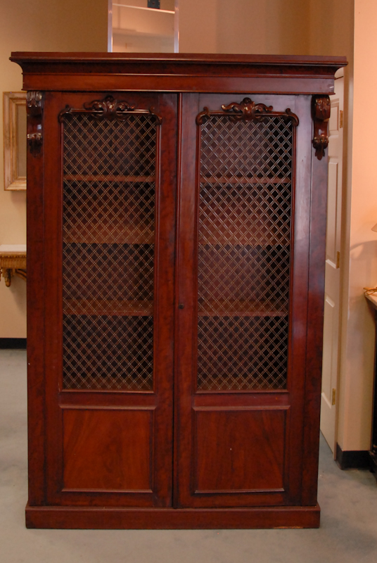 Appraisal: E th C Neo-Classical Bookcase mahogany and mahogany veneers oak