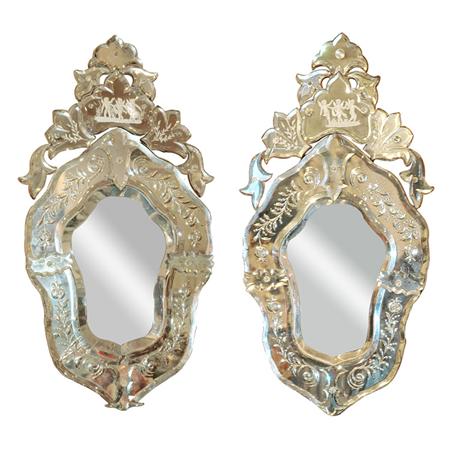 Appraisal: Pair of Venetian Mirrors Estimate nbsp nbsp nbsp - nbsp