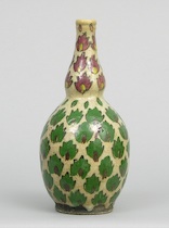 Appraisal: A Persian Gourd Shaped Vase ca th Century A Persian