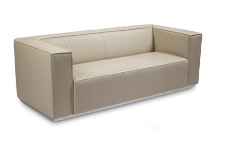 Appraisal: CASSINA SOFA MODERN cream leather upholstery cm wide