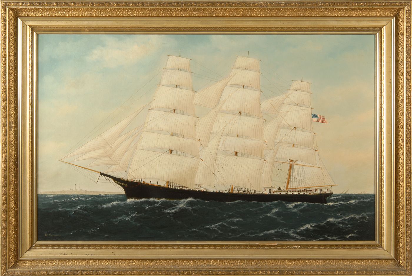 Appraisal: WILLIAM PIERCE STUBBSAmerican - The American clipper ship Hotspur Signed