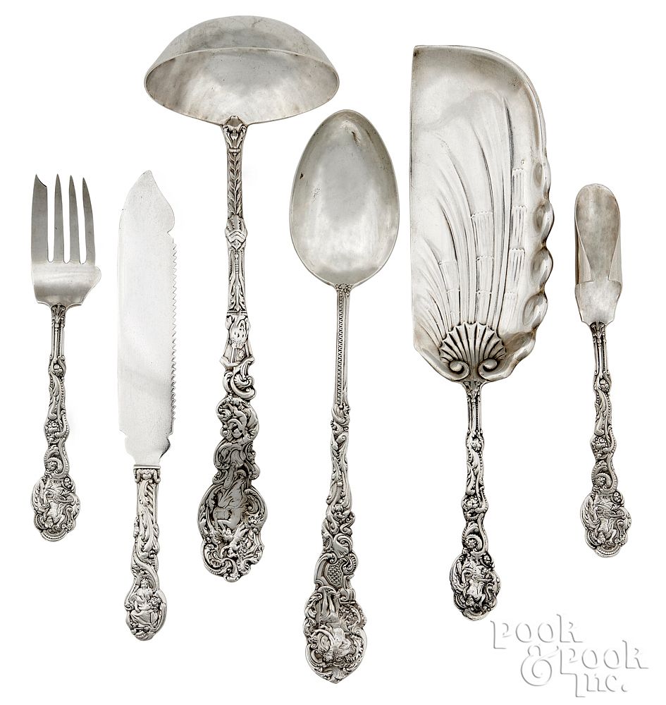 Appraisal: Six Gorham sterling silver serving utensils Six Gorham sterling silver