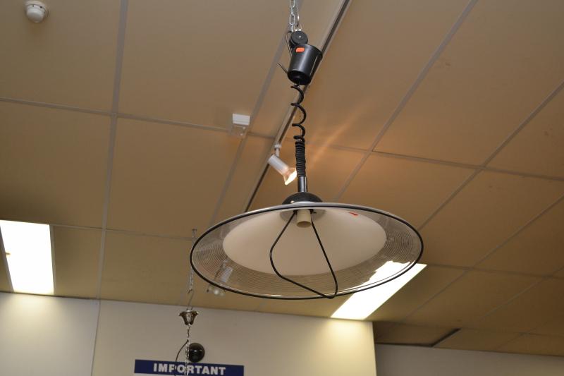 Appraisal: AN ITALIAN CESANA MODERN ADJUSTABLE CEILING LIGHT AN ITALIAN CESANA