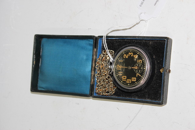 Appraisal: A WORLD WAR II MILITARY ISSUE WALTHAM POCKET WATCH the