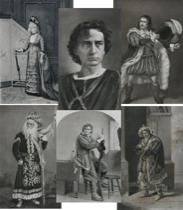 Appraisal: Set of Six Actor Prints by Gebbie Co American late