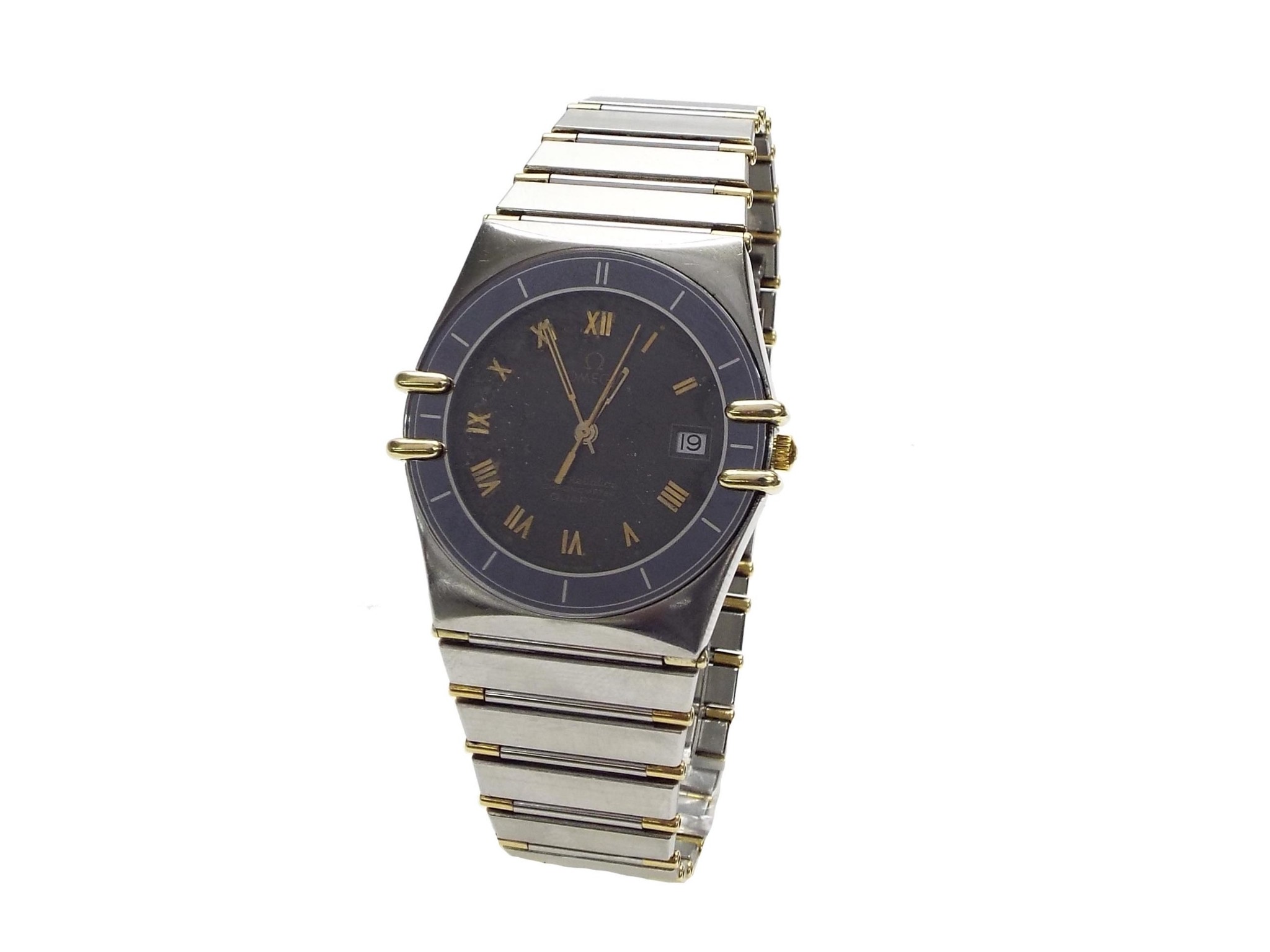 Appraisal: Omega Constellation Chronometer stainless steel and gold gentleman's bracelet watch