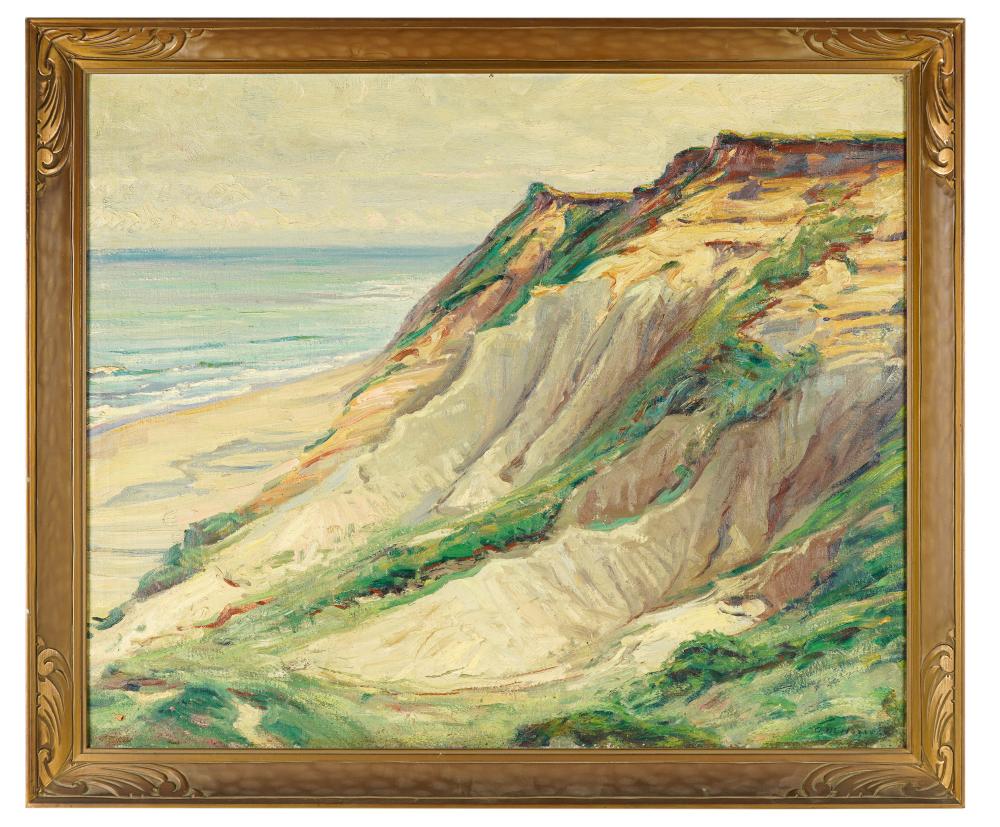 Appraisal: ARTHUR HAZARD - COAST LAGUNA CALIF oil on canvas signed