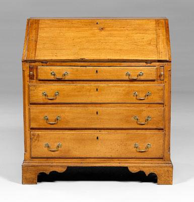 Appraisal: North Carolina desk James Gheen birch with poplar and yellow