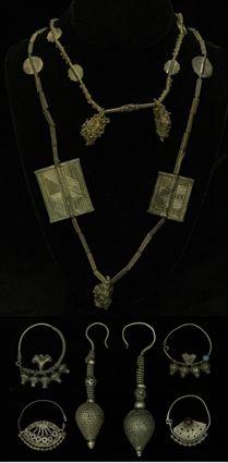 Appraisal: African and Indian Gold-Toned and Silver-Toned Jewelry Provenance The Collection