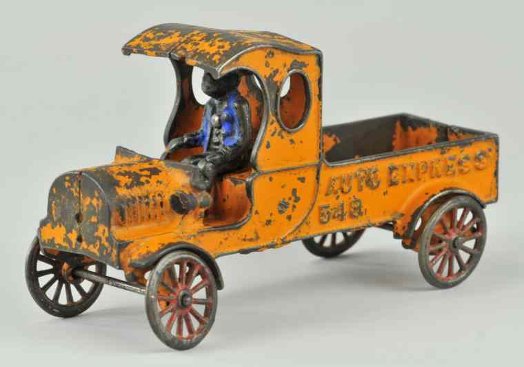 Appraisal: KENTON AUTO EXPRESS Kenton cast iron painted in orange trimmed