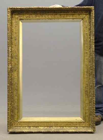 Appraisal: th c gilt and carved gesso frame Takes a ''