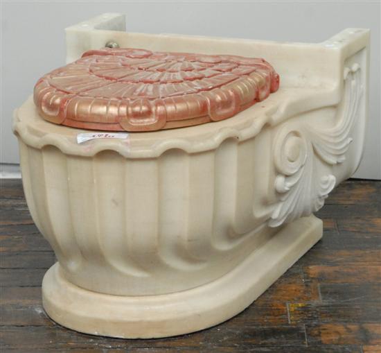 Appraisal: CARVED MARBLE COMMODE H x W x D Provenance From