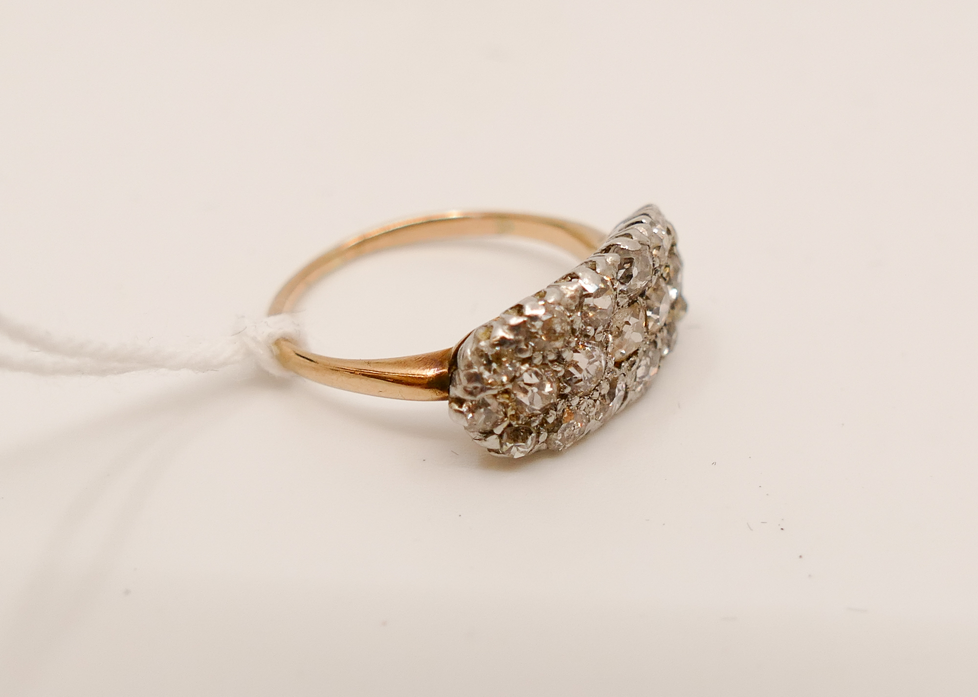 Appraisal: Victorian K Diamond Cluster Ring- g