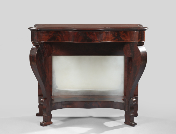 Appraisal: American Late Classical Mahogany Pier Table second quarter th century