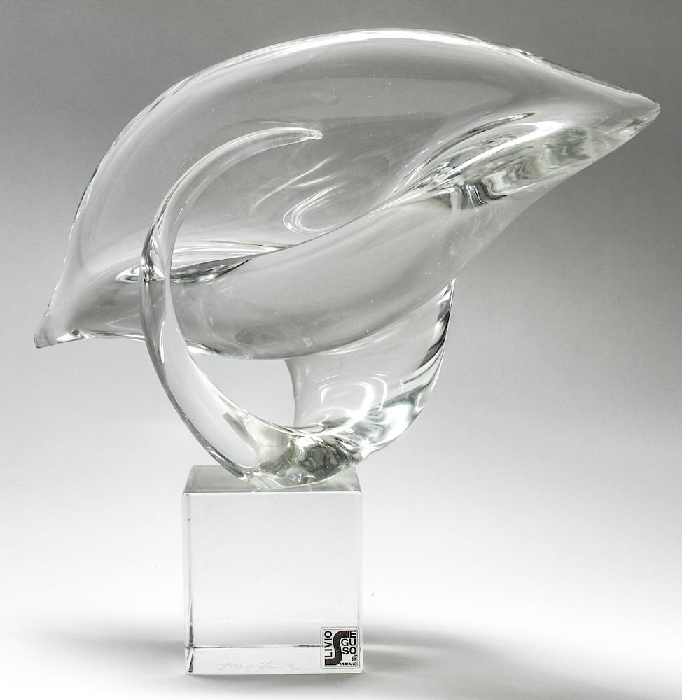 Appraisal: Livio Seguso Murano Italian Art Glass Sculpture Livio Seguso Murano