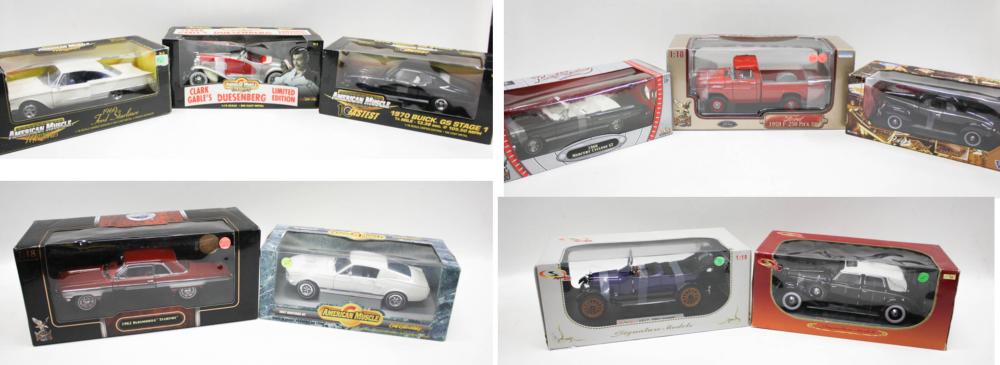 Appraisal: COLLECTION OF TEN DIE CAST METAL MODEL CARS scale including