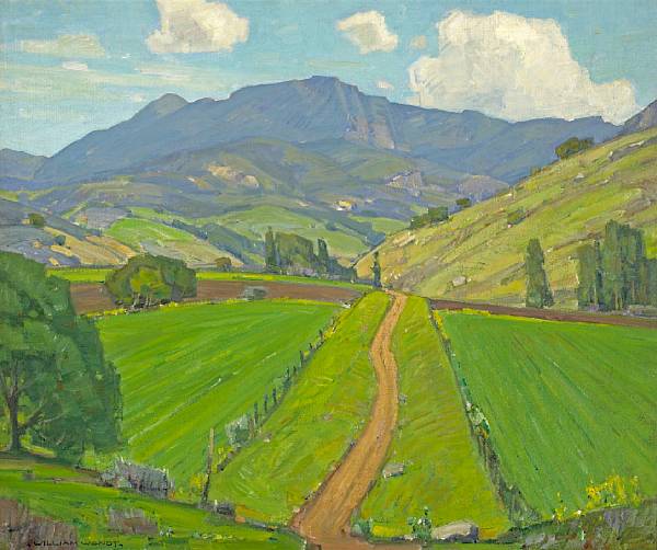 Appraisal: William Wendt American - A Trickle of Road signed 'William