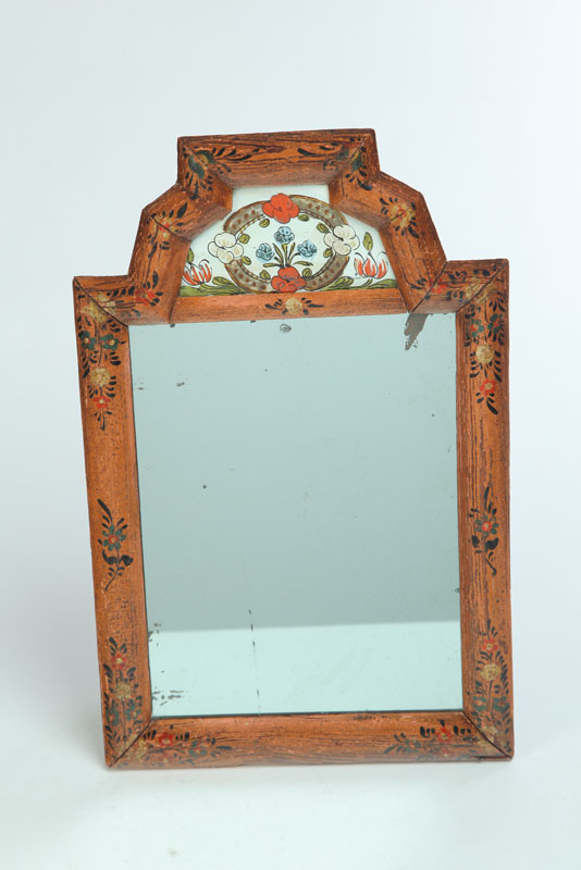 Appraisal: COURTING MIRROR Attributed to New England late th century pine