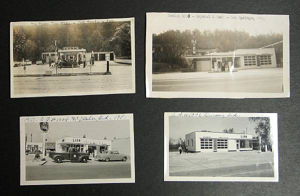 Appraisal: Photo Album of Gas Stations in Arkansas and Mississippi -