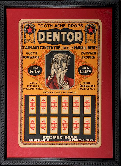 Appraisal: Dental Advertising Sign Exclusive on Bidsquare A nice early paper