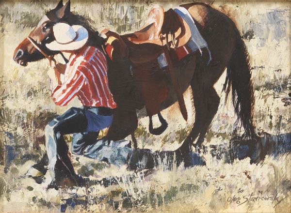 Appraisal: OLEG STAVROWSKY AMERICAN B x A Neat Trick Oil on