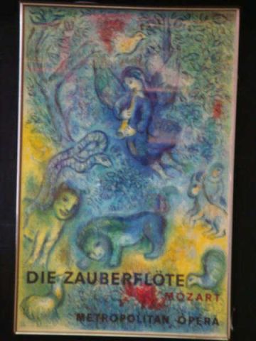 Appraisal: CHAGALL Marc Color Poster for Metropolitan Opera Marc Chagall Russian-French