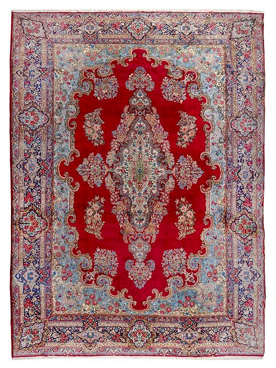 Appraisal: A Tabriz Wool Rug feet inches x feet inches A