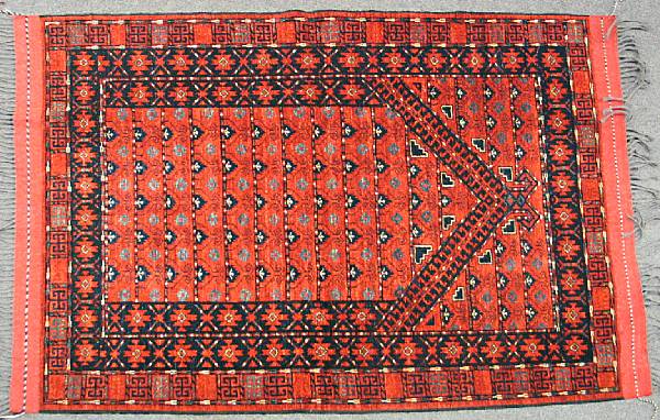 Appraisal: An Afghan rug size approximately ft in x ft in