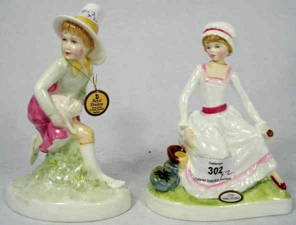 Appraisal: Royal Doulton Figures Little Miss Muffet HN And Little Boy