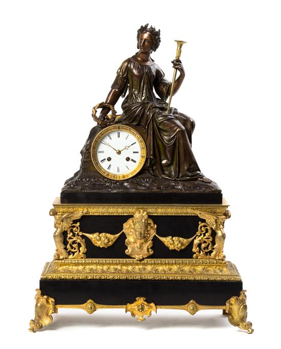 Appraisal: Sale Lot A Napoleon III Gilt and Patinated Bronze Figural