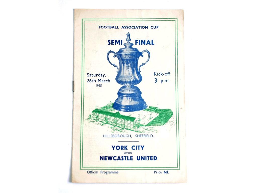 Appraisal: YORK CITY v NEWCASTLE UNITED Semi final at Hillsborough EST