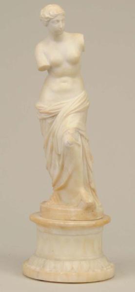 Appraisal: Marble Statue of Venus de Milo on Pedestal Description Cracks