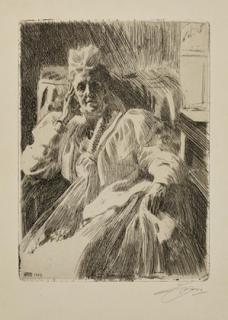 Appraisal: Anders Leonard Zorn Swedish American - Queen Sophia signed Zorn