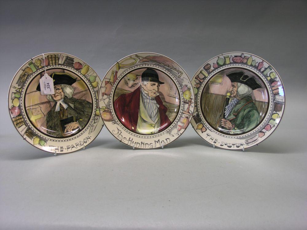 Appraisal: A set of three Royal Doulton Series Ware portrait plates