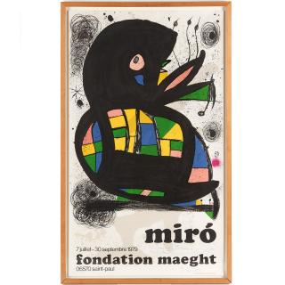 Appraisal: Joan Miro poster Joan Miro poster Joan Miro Spanish -