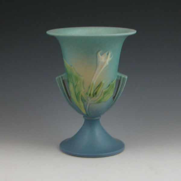 Appraisal: Roseville Thornapple vase in blue Marked Roseville - '' Mint