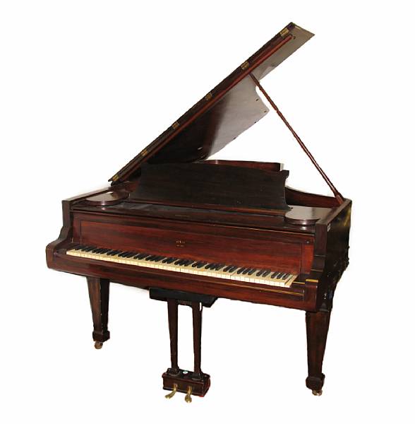 Appraisal: A Weber rosewood grand piano th century height in width