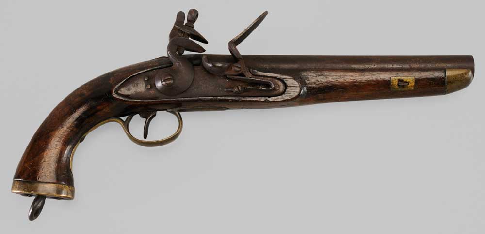 Appraisal: Brass-Mounted Flintlock Pistol probably British late th early th century