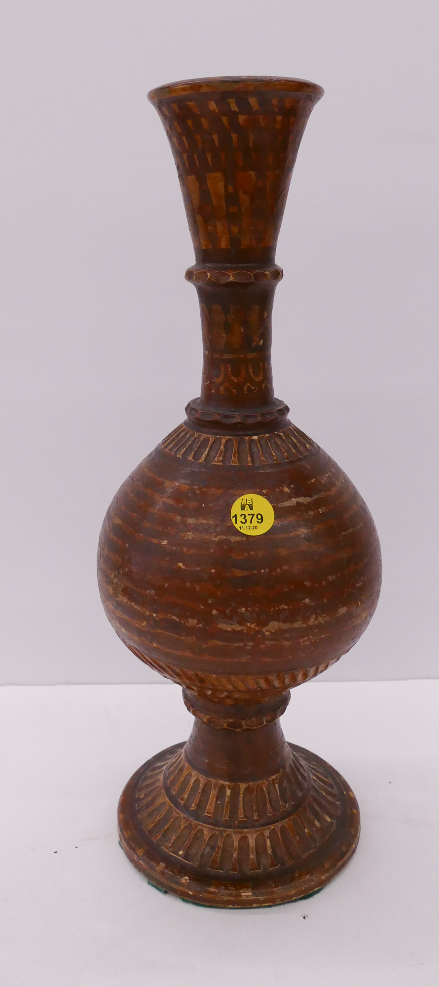 Appraisal: Italian Art Pottery Terracotta Vase- ''