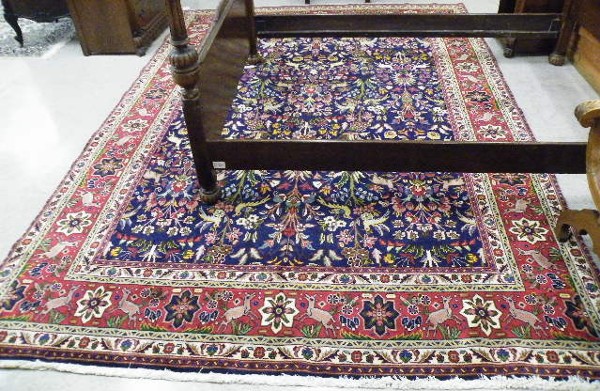 Appraisal: PERSIAN TABRIZ CARPET eastern Azarbaijan province northwest Iran hand knotted