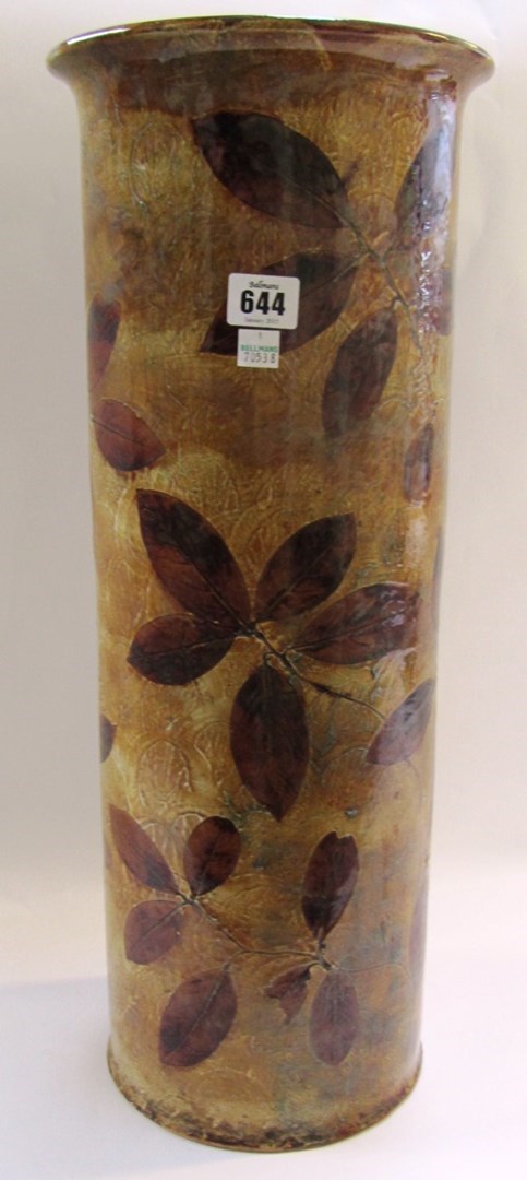 Appraisal: A Royal Doulton saltglaze stoneware stick stand decorated in the