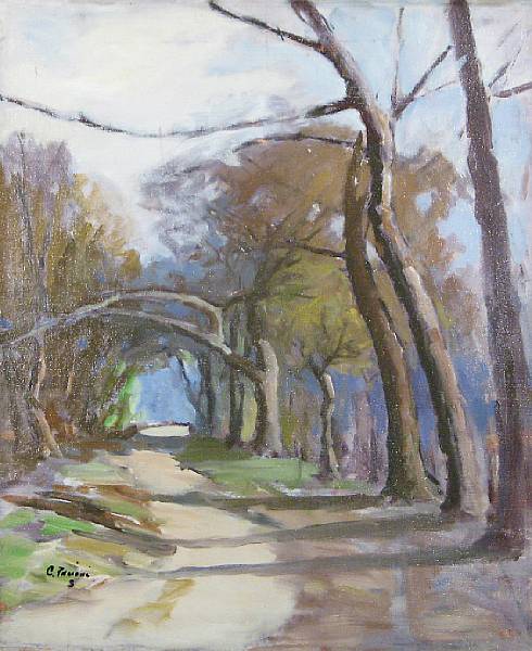 Appraisal: Celestino Pacioni Italian American born A Path through the Woods