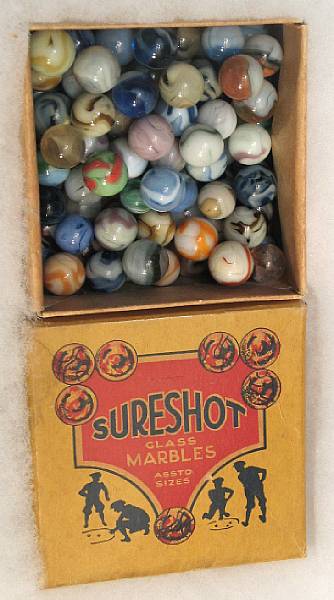 Appraisal: Boxed marble grouping Box includes J Pressman boxed marbles with