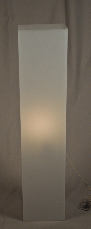 Appraisal: Tall Acrylic Floor Lamp H Sq