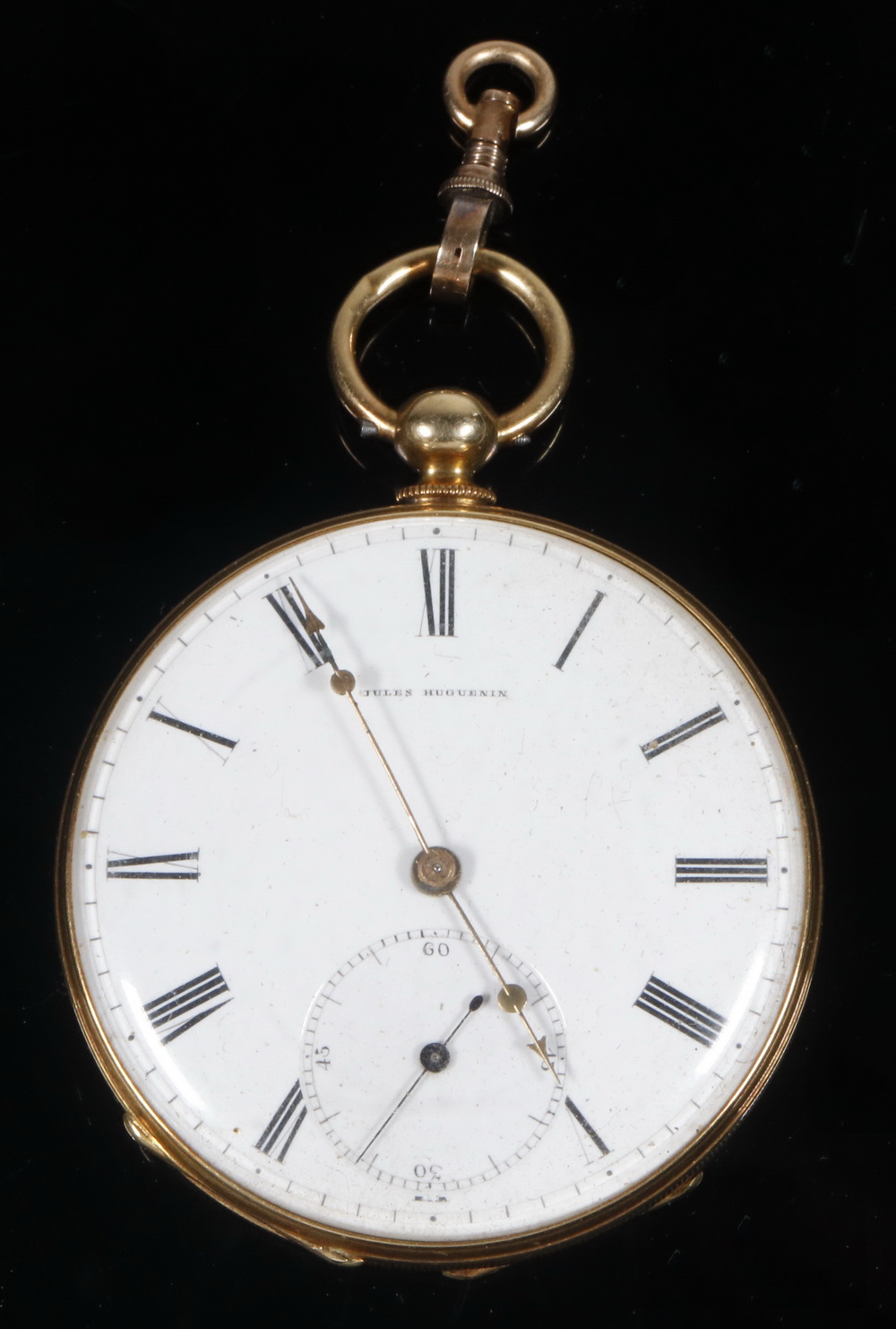 Appraisal: GENT'S POCKETWATCH Gent's open face k gold key wind key