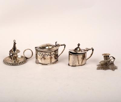 Appraisal: A George IV novelty silver taper stick holder Joseph Willmore