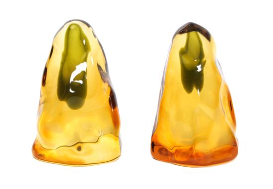 Appraisal: Sale Lot A Pair of Venetian Glass Bookends Alfredo Barbini