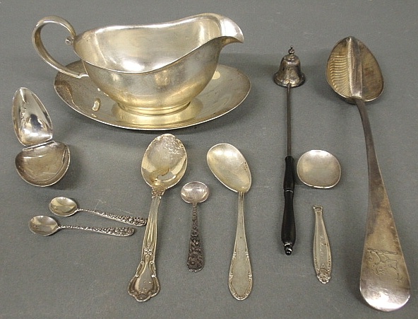 Appraisal: - Group of sterling and Continental silver to incl a